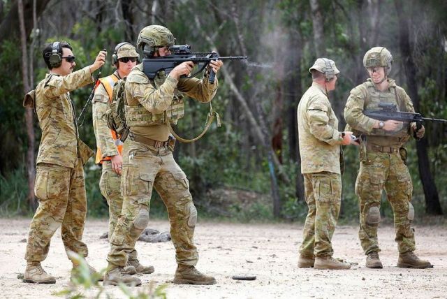 Тренировка австралийских солдат