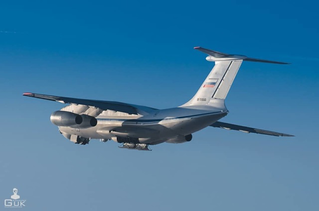 Третий построенный в 2020 году на АО "Авиастар-СП" военно-транспортный самолет Ил-76МД-90А (заводской номер 0205, регистрационный номер RF-78660) на летных испытаниях. Ульяновск, декабрь 2020 года