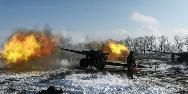 Учения артиллеристов и мотострелковых войск в Южном военном округе