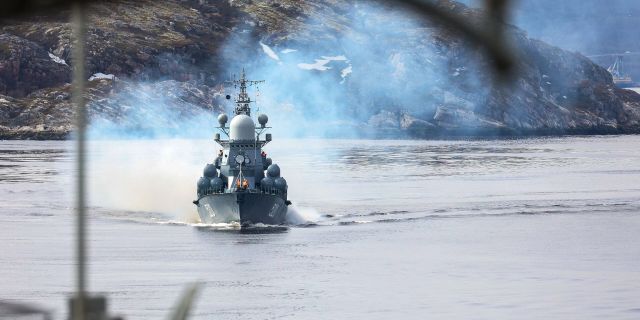 Учения Северного флота Кумжа-2021 с участием крейсера Пётр Великий