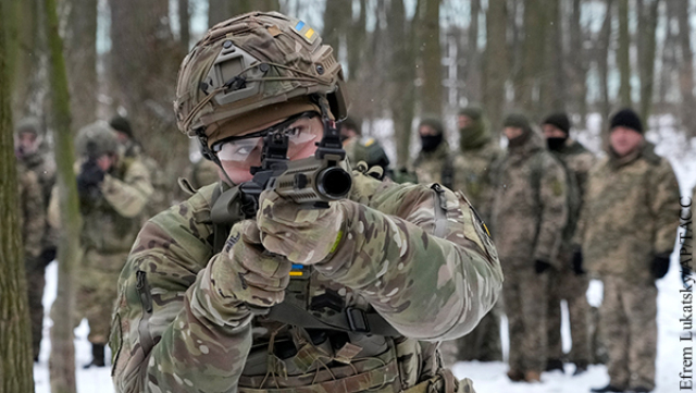 Учения войск территориальной обороны Украины