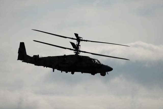 Ударный вертолет Ка-52 «Аллигатор» ВКС РФ
