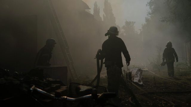 Украинские пожарные. Архивное фото