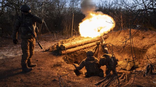 Украинские военные под Артемовском (Бахмутом)