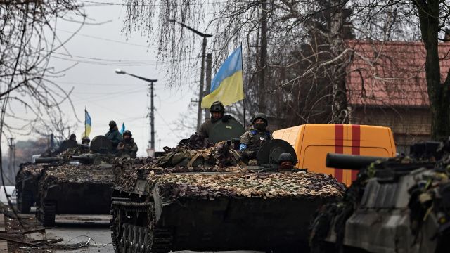 Украинские военные в Буче
