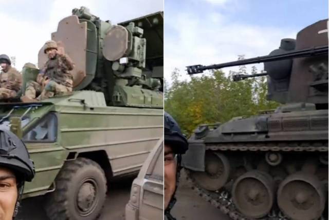 Украинские ЗСУ Gepard используются вместе с ЗРК «Оса-АКМ»