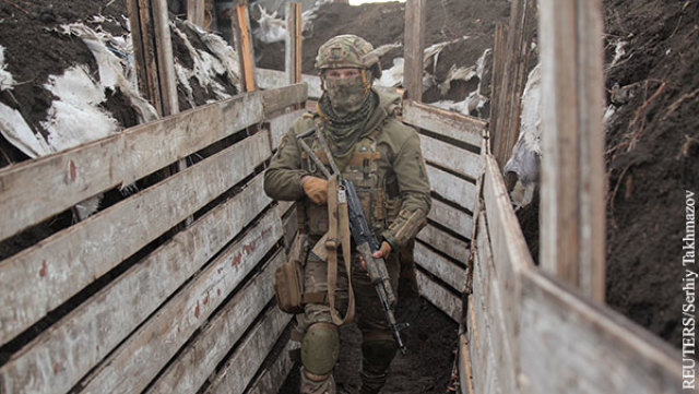 Украинские военные в Донбассе по-прежнему готовы «отражать агрессию», которую якобы готовит Россия