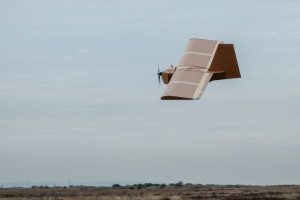 Уменьшенный демонстратор создаваемого в интересах австралийской армии дешевого одноразового транспортного беспилотного летательного аппарата SYPAQ Corvo Precision Payload Delivery System (PPDS), февраль 2019 года