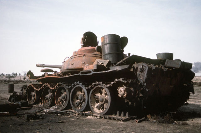 Уничтоженный Т-55