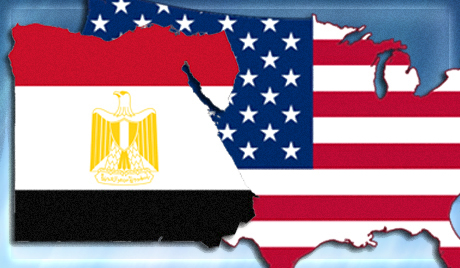 Флаги США и Египта