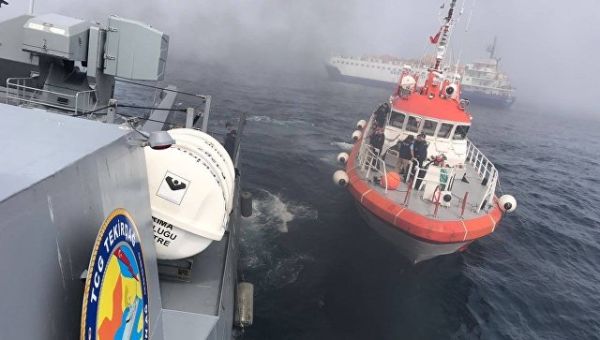 Операция по спасению экипажа судна Лиман в Черном море