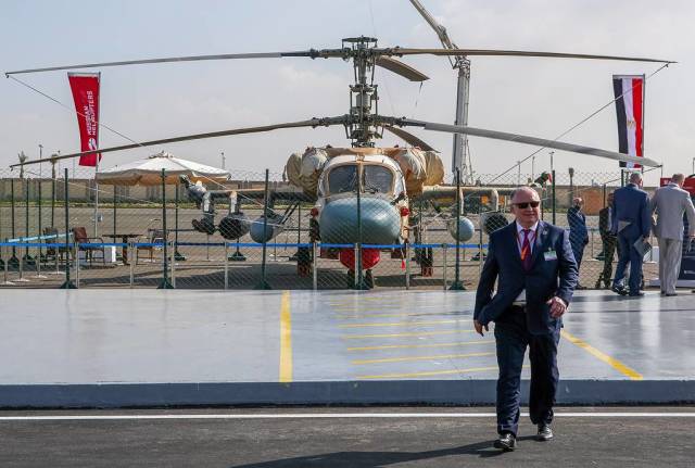 Вертолет Ка-52 на международной выставке оборонной и военной промышленности EDEX 2018 (Egypt Defence Expo)