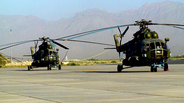 Вертолетный парк ВВС Афганистана, вертолеты Ми-17. Архивное фото