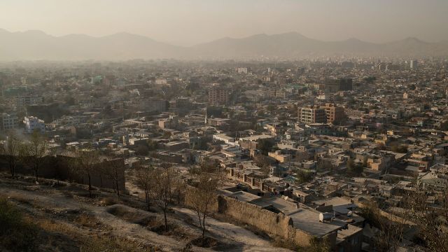 Вид на город Кабул в Афганистане