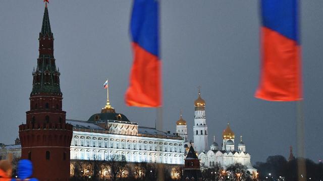 Вид на Московский Кремль с Большого Каменного моста. Архивное фото