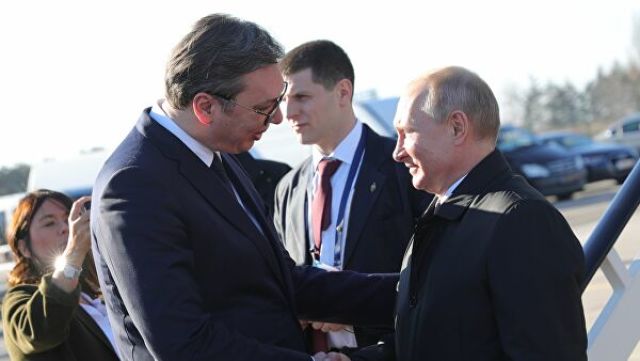 Владимир Путин и Александр Вучич