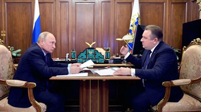 Владимир Путин и Алексей Рахманов