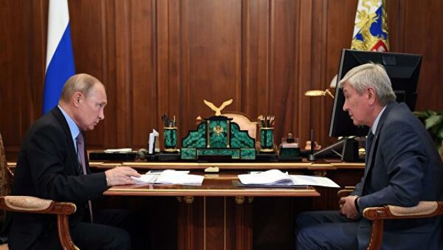 Владимир Путин и Юрий Чиханчин