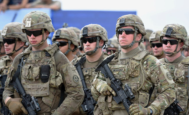 Военнослужащие США на открытии международных военных учений "Достойный партнер-2018" под эгидой НАТО в Грузии