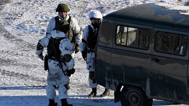 Военнослужащие во время совместных учений России и Белоруссии