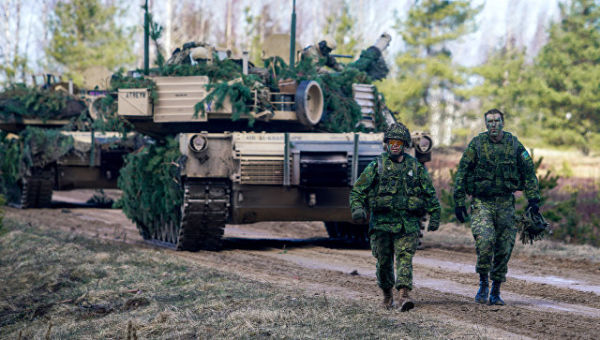 Военнослужащие Канады на военных учениях НАТО в Латвии. Архивное фото