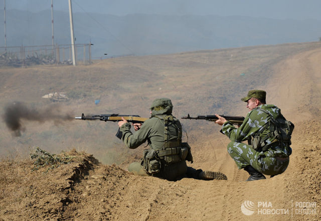 Военнослужащие мотострелковой бригады ЮВО МО РФ в Дагестане. Архивное фото
