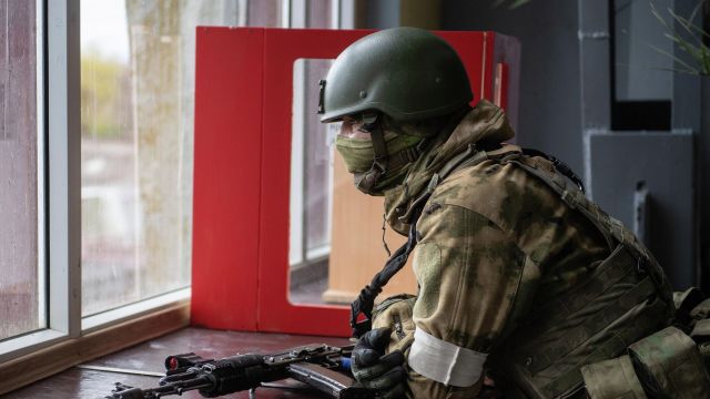 Военнослужащий российской армии в Херсонской области