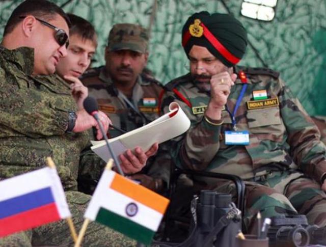 Учения ВС России и Индии