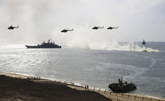 Военные учения ВМС РФ в Крыму
