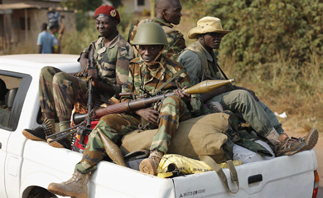 Вооруженные боевики в Центральноафриканской республике