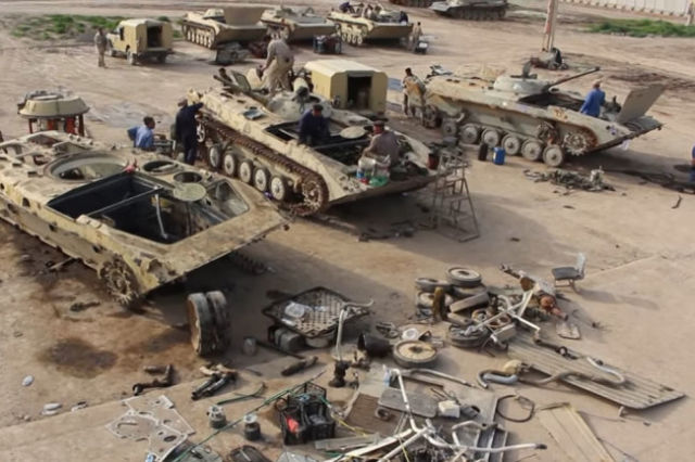 Восстановление Т-72М1 и БМП-1 в Ираке
