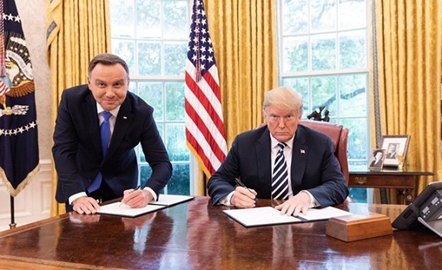 Встреча президентов США и Польши Дональда Трампа и Анджея Дуды