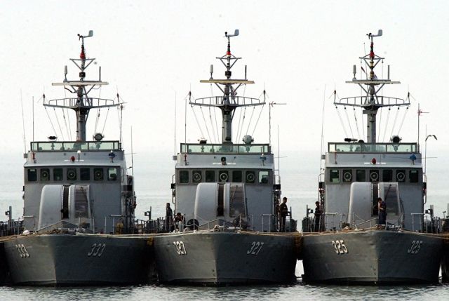 Южнокорейские корабли. Архивное фото