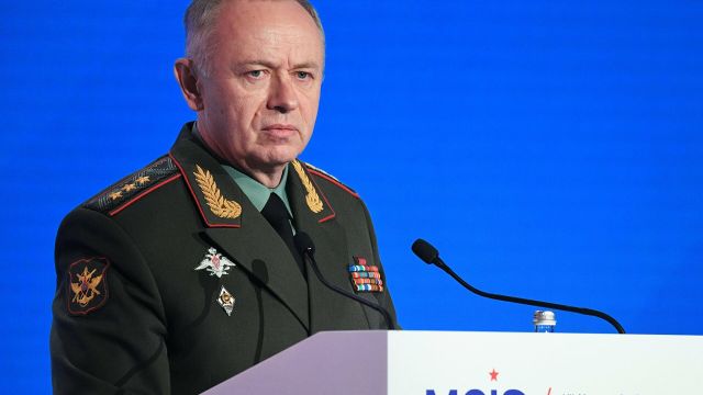 Заместитель Министра обороны РФ Александр Фомин на VII Московской конференции по международной безопасности. 4 апреля 2018