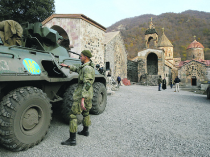 Замирение в Нагорном Карабахе наступило после ввода российских миротворцев. Фото Reuters