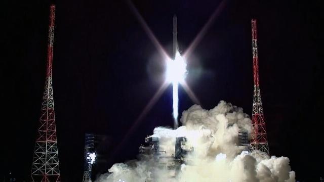 Запуск ракеты-носителя "Ангара-1.2"