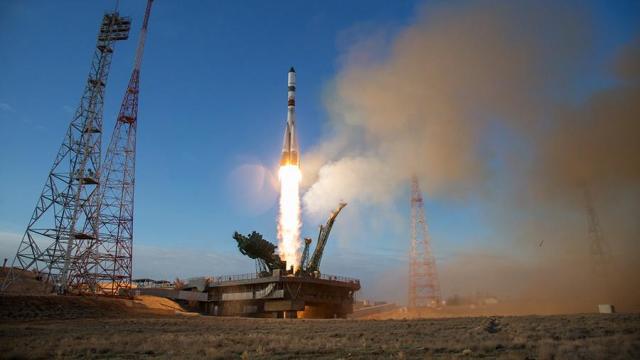 Запуск ракеты-носителя «Союз»