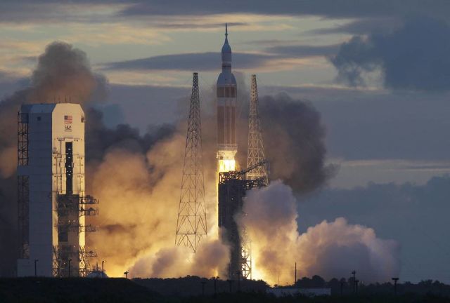 Запуск ракеты-носителя Delta IV с кораблем "Орион", 2014 год