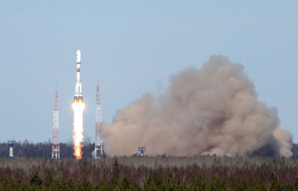Запуск ракеты-носителя "Союз-2.1б" с космодрома Плесецк