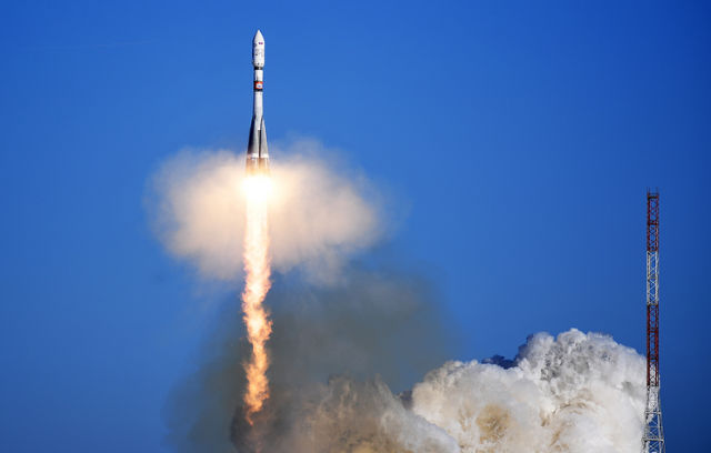 Запуск ракеты-носителя "Союз-2.1а"