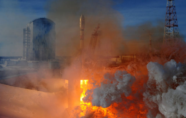 Запуск ракеты-носителя "Союз-2.1а" с космодрома Восточный