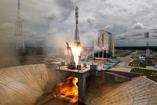 Запуск с космодрома Восточный ракеты-носителя "Союз-2.1б" 05.07.2019