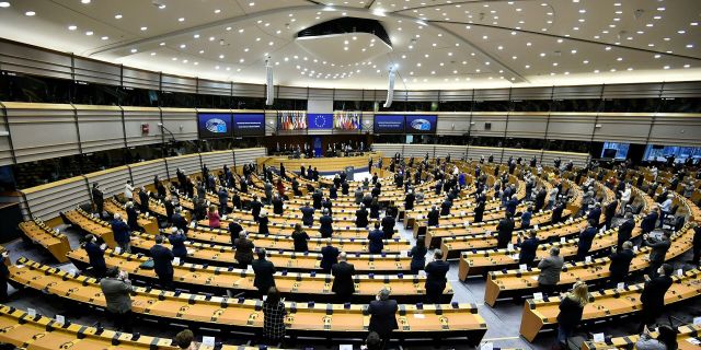 Заседание Европейского парламента в Брюсселе