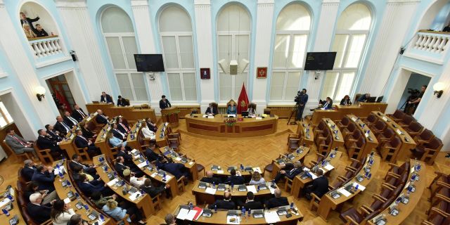 Заседание в парламенте Черногории