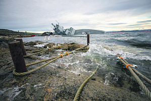 Затопленный фрегат Helge Ingstad