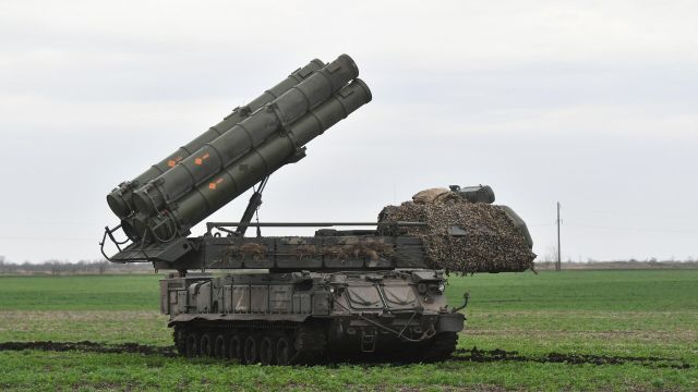 Зенитно-ракетный комплекс "Бук-М3" ПВО ВС РФ на позиции в зоне СВО