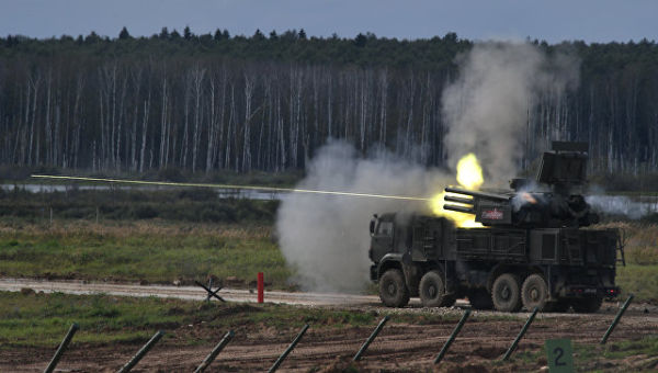 Зенитный ракетно-пушечный комплекс Панцирь-С1.