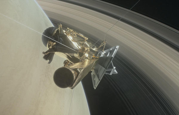 Зонд Cassini в представлении художника
