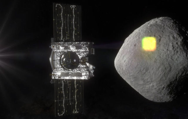 Зонд OSIRIS-REx у астероида Бенну